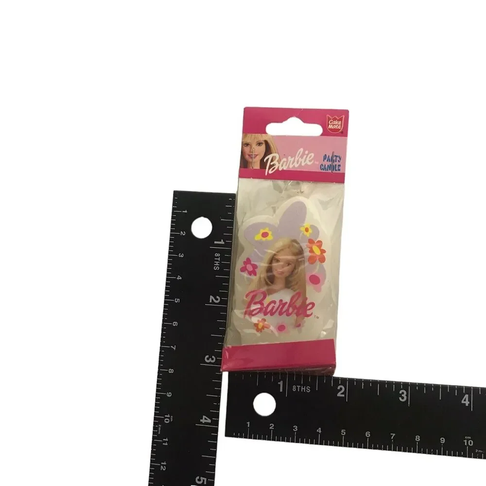 Vintage 90s 1999 Cake Mate Mattel Barbie Birthday Party Cake Topper Candle Flowe